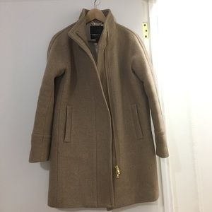 J.crew Stadium Clothe Cocoon Coat Sandstone Size 4